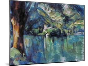Cezanne: Annecy Lake, 1896-Paul C?zanne-Mounted Giclee Print