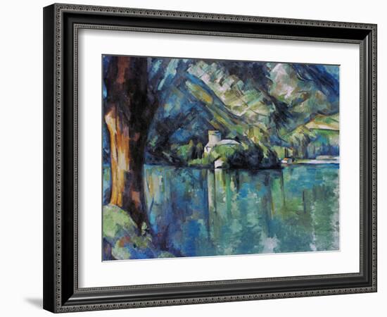 Cezanne: Annecy Lake, 1896-Paul C?zanne-Framed Giclee Print