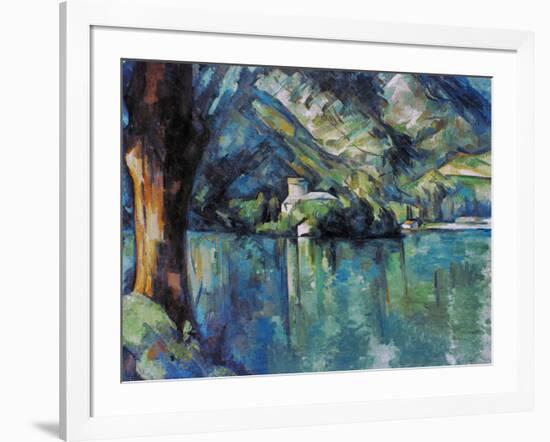 Cezanne: Annecy Lake, 1896-Paul C?zanne-Framed Giclee Print