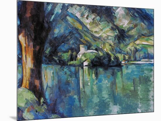 Cezanne: Annecy Lake, 1896-Paul C?zanne-Mounted Giclee Print