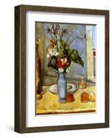 Cezanne: Blue Vase, 1885-87-Paul Cézanne-Framed Giclee Print