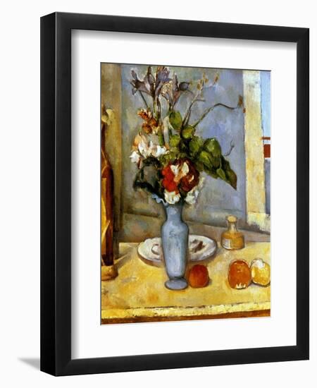 Cezanne: Blue Vase, 1885-87-Paul Cézanne-Framed Giclee Print