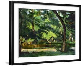 Cezanne: Etang, 1877-Paul Cézanne-Framed Giclee Print