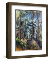 Cezanne: Pines, 1896-99-Paul C?zanne-Framed Premium Giclee Print