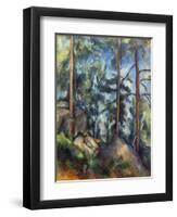 Cezanne: Pines, 1896-99-Paul C?zanne-Framed Premium Giclee Print