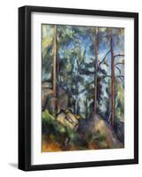 Cezanne: Pines, 1896-99-Paul C?zanne-Framed Giclee Print