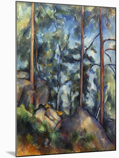 Cezanne: Pines, 1896-99-Paul C?zanne-Mounted Giclee Print
