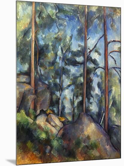 Cezanne: Pines, 1896-99-Paul C?zanne-Mounted Giclee Print