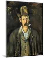 Cezanne: Pipe Smoker, C1892-Paul Cézanne-Mounted Giclee Print