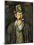 Cezanne: Pipe Smoker, C1892-Paul Cézanne-Mounted Giclee Print