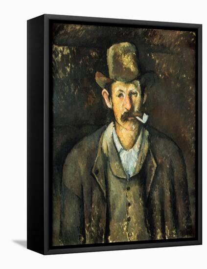 Cezanne: Pipe Smoker, C1892-Paul Cézanne-Framed Stretched Canvas