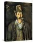Cezanne: Pipe Smoker, C1892-Paul Cézanne-Stretched Canvas