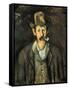 Cezanne: Pipe Smoker, C1892-Paul Cézanne-Framed Stretched Canvas