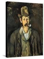 Cezanne: Pipe Smoker, C1892-Paul Cézanne-Stretched Canvas