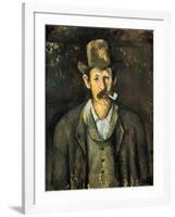 Cezanne: Pipe Smoker, C1892-Paul Cézanne-Framed Giclee Print