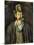 Cezanne: Pipe Smoker, C1892-Paul Cézanne-Mounted Giclee Print