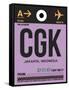 CGK Jakarta Luggage Tag I-NaxArt-Framed Stretched Canvas