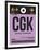 CGK Jakarta Luggage Tag I-NaxArt-Framed Art Print