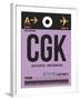 CGK Jakarta Luggage Tag I-NaxArt-Framed Art Print