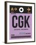 CGK Jakarta Luggage Tag I-NaxArt-Framed Art Print