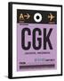 CGK Jakarta Luggage Tag I-NaxArt-Framed Art Print