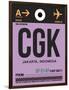 CGK Jakarta Luggage Tag I-NaxArt-Framed Art Print