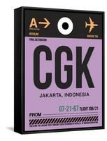 CGK Jakarta Luggage Tag I-NaxArt-Framed Stretched Canvas