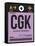 CGK Jakarta Luggage Tag I-NaxArt-Framed Stretched Canvas