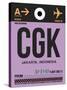 CGK Jakarta Luggage Tag I-NaxArt-Stretched Canvas