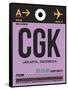 CGK Jakarta Luggage Tag I-NaxArt-Framed Stretched Canvas