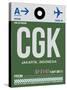 CGK Jakarta Luggage Tag II-NaxArt-Stretched Canvas