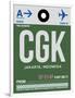 CGK Jakarta Luggage Tag II-NaxArt-Framed Premium Giclee Print