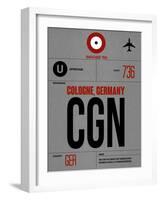 CGN Cologne Luggage Tag I-NaxArt-Framed Art Print