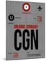 CGN Cologne Luggage Tag I-NaxArt-Mounted Art Print