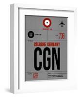 CGN Cologne Luggage Tag I-NaxArt-Framed Art Print