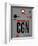 CGN Cologne Luggage Tag I-NaxArt-Framed Art Print