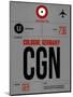 CGN Cologne Luggage Tag I-NaxArt-Mounted Art Print