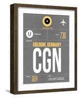 CGN Cologne Luggage Tag II-NaxArt-Framed Art Print