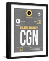 CGN Cologne Luggage Tag II-NaxArt-Framed Art Print