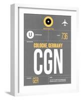 CGN Cologne Luggage Tag II-NaxArt-Framed Art Print