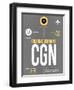 CGN Cologne Luggage Tag II-NaxArt-Framed Art Print