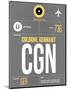 CGN Cologne Luggage Tag II-NaxArt-Mounted Art Print