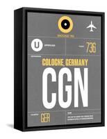 CGN Cologne Luggage Tag II-NaxArt-Framed Stretched Canvas