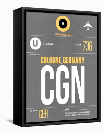 CGN Cologne Luggage Tag II-NaxArt-Framed Stretched Canvas