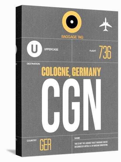 CGN Cologne Luggage Tag II-NaxArt-Stretched Canvas