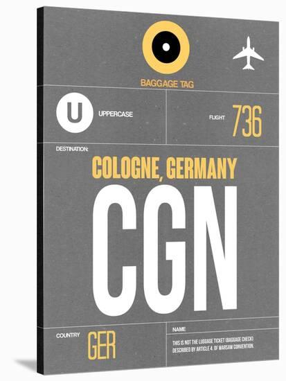 CGN Cologne Luggage Tag II-NaxArt-Stretched Canvas