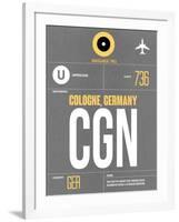 CGN Cologne Luggage Tag II-NaxArt-Framed Art Print