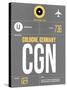 CGN Cologne Luggage Tag II-NaxArt-Stretched Canvas