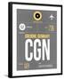 CGN Cologne Luggage Tag II-NaxArt-Framed Art Print