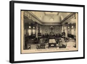 Cgt, French Line, Paquebot Paris, Dampfschiff, Salon-null-Framed Giclee Print